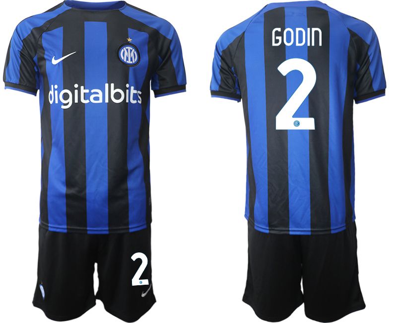 Men 2022-2023 Club Inter Milan home blue #2 Soccer Jersey->inter milan jersey->Soccer Club Jersey